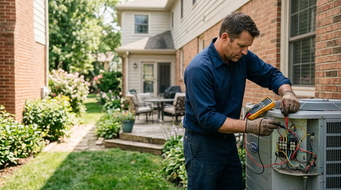 HVAC technician working near Mexico, PA